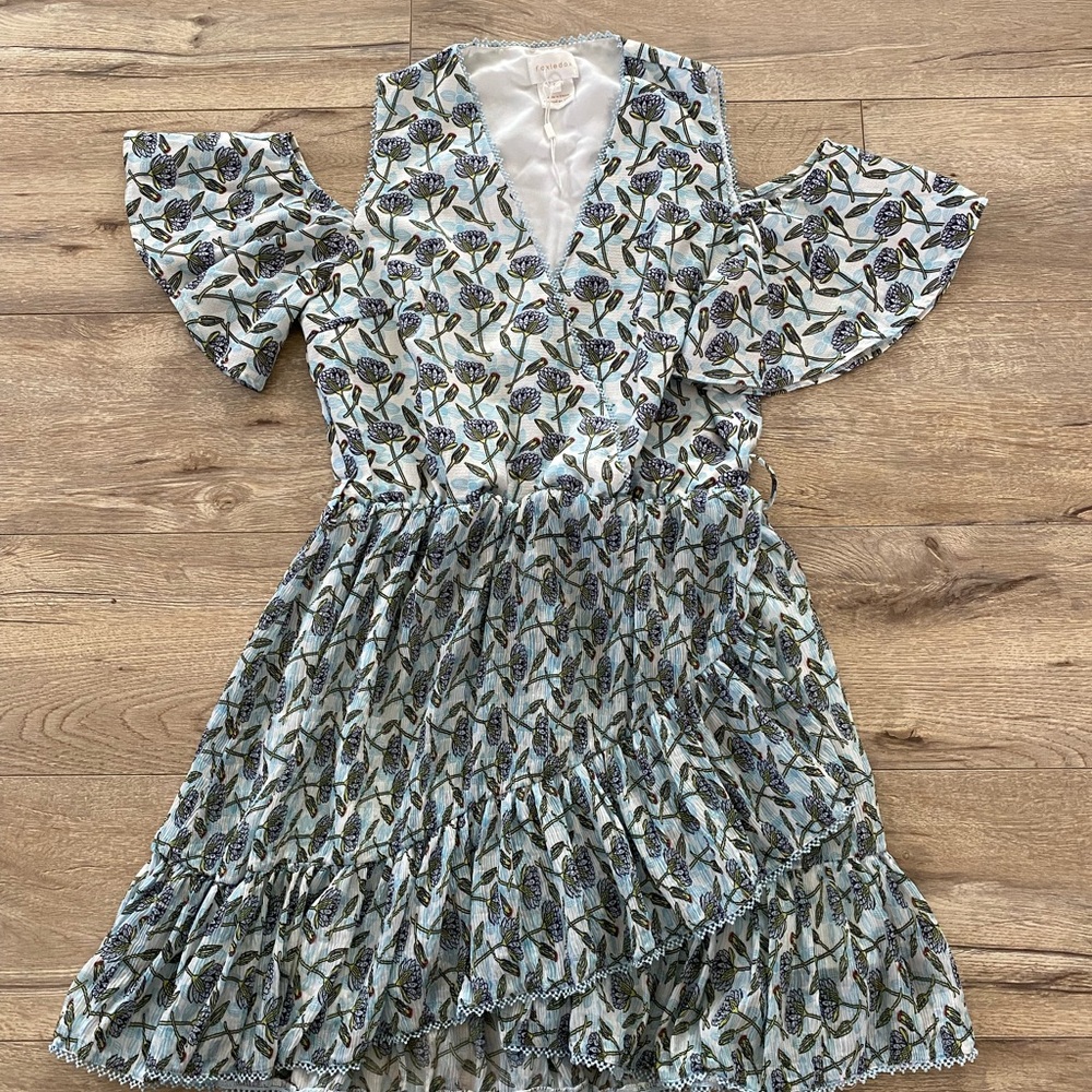 ANTHROPOLOGIE FOXIEDOX LEXIE CROSS DRESS MEDIUM